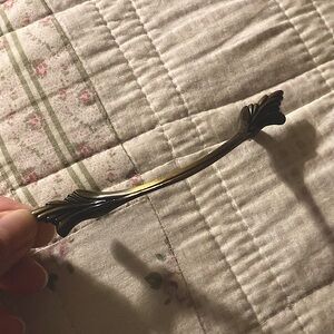 (6) Vintage Martha Stewart Bedford Brass Spindle Pull